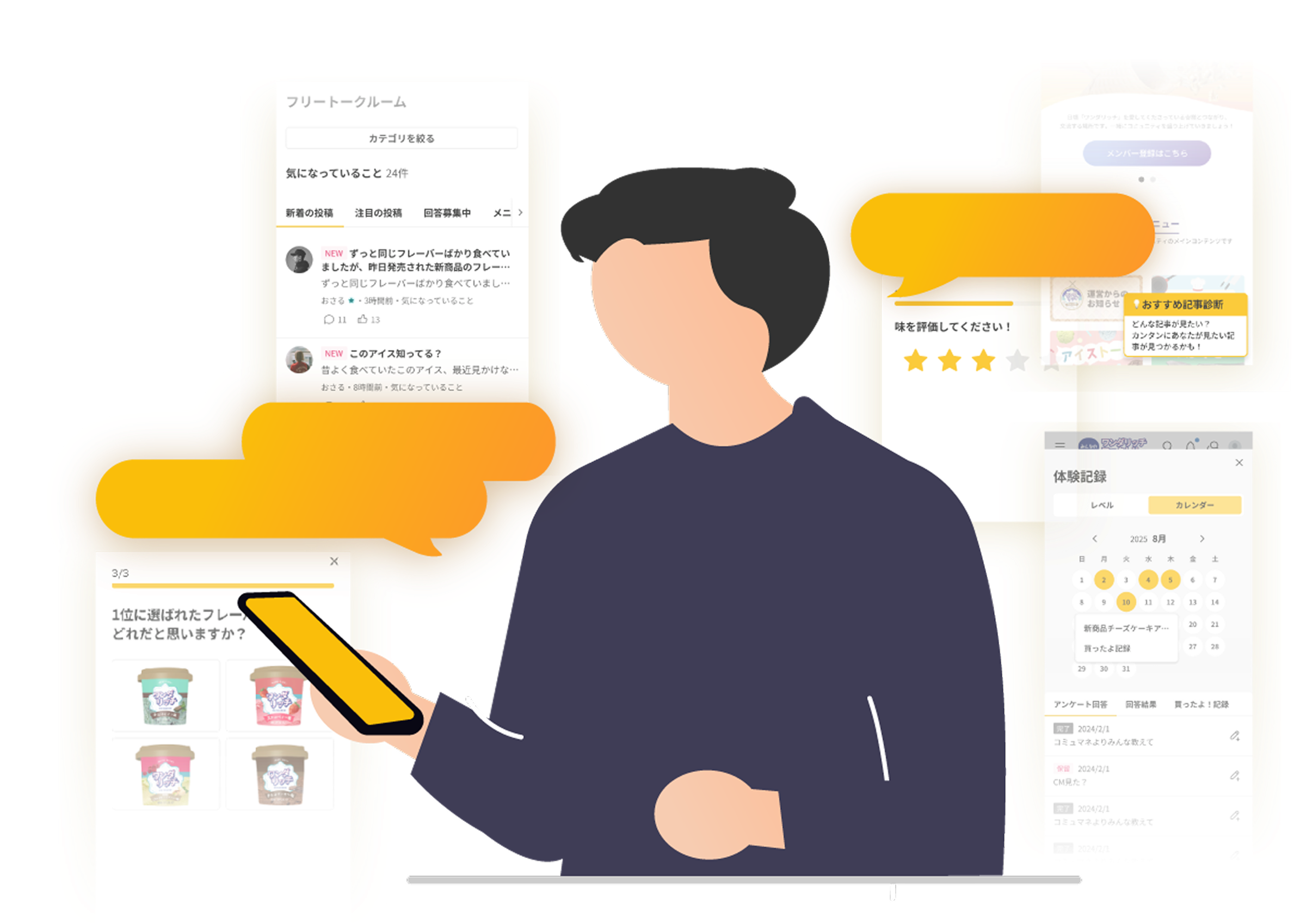 本音データの生成・収集